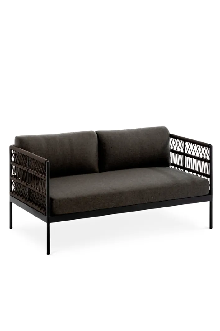 Gartenbank NIEHOFF �Azuri� 2-Sitzer Loungesofa Kordel-Geflecht mit Kissen